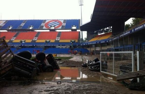 GALERIE FOTO Ploile torenţiale din Franţa fac ravagii! Stadionul unei foste campioane arată ca după bombardament