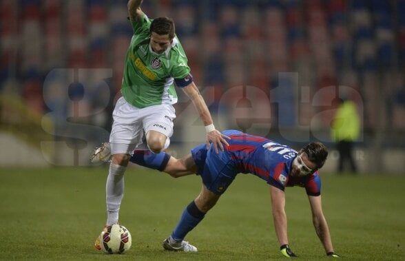 VIDEO Cadou meschin » Steaua s-a chinuit teribil şi cu CFR Cluj, dar George Ţucudean a reuşit să îi facă cadou o victorie lui Costel Gâlcă