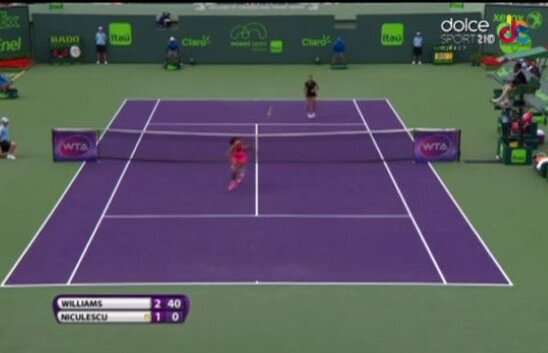 VIDEO Punctul zilei la Miami » Serena Williams a cîştigat un schimb de mingi extrem de greu în faţa Monicăi Niculescu