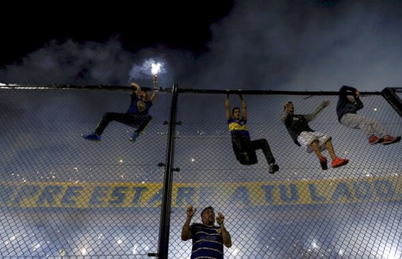 VIDEO și FOTO Incidente grave la Boca - River  » Fotbaliști atacați din tribune: "Nu mai văd nimic, sînt ars!"