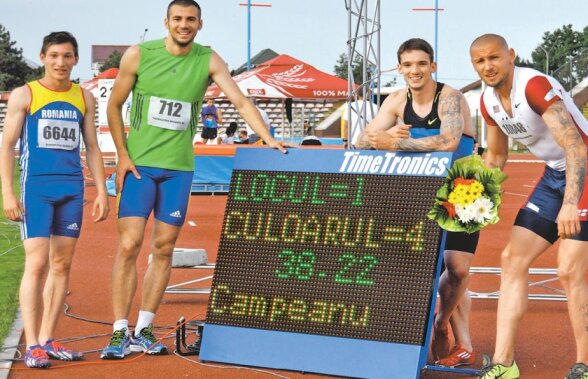 Cît a durat bucuria recordului naţional la ştafeta masculină de 4x100 m: "Am bănuit că nu e în regulă ceva!"