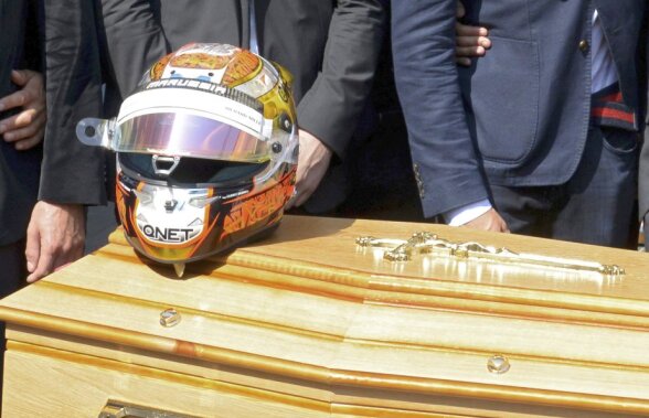 FOTO Jules Bianchi a fost înmormîntat » La funeralii au participat mai mulți piloți de Formula 1 celebri