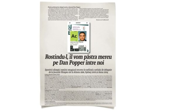 Tolontan despre trecerea în neființă a lui Dan Popper: "A plecat un hobbit" » Pagină-omagiu în Gazeta de azi