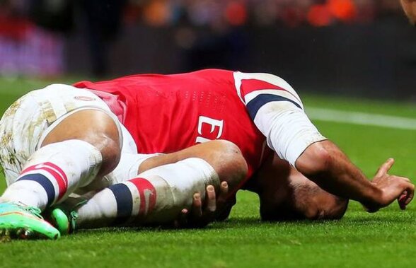 Arsenal, echipa blestemată! Cum arată "11"-le "celor mai accidentați" jucători » 25 de ani pe bară, în total