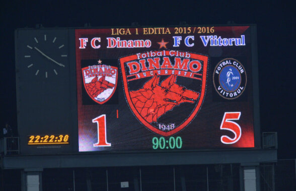 Dinamo - Viitorul 1-5 » "Cîinii" n-au mai trăit un asemenea șoc pe teren propriu de 29 de ani!