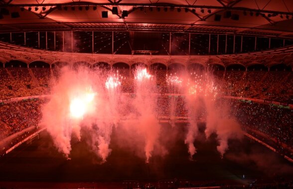 VIDEO Priviți ce le-au dat voie pompierii pirotehniștilor să facă pe Arena Națională, stadion fără autorizație ISU! Mai înțelegeți ceva?