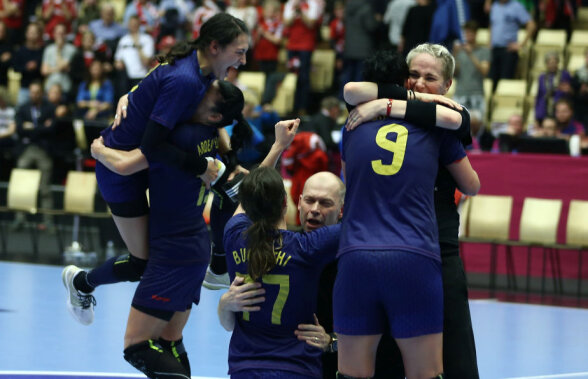FOTO Calificare fantastică după o desfășurare dramatică » România a învins Danemarca în ultima secundă a prelungirilor și merge în semifinale » Ce adversar vom avea