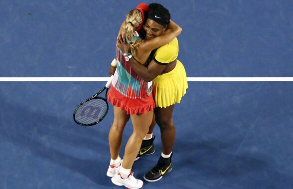 GALERIE FOTO Cele mai frumoase imagini după finala Australian Open » Cum a felicitat-o Serena pe Kerber