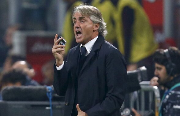 Gogomancini » Învins și eliminat în derby, Roberto Mancini s-a purtat golănește față de fanii rivali și de o ziaristă
