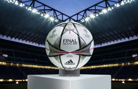 FOTO Aceasta este mingea Finale Milano cu care se va juca în fazele eliminatorii și în finala UEFA Champions League