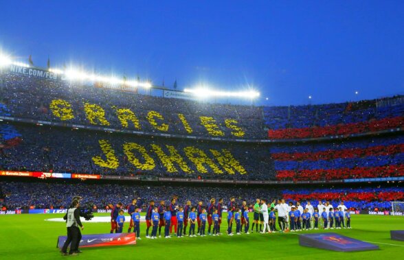 VIDEO + FOTO Atmosferă incredibilă la El Clasico! Suporterii Barcelonei au creat o coregrafie senzațională în memoria lui Cruyff