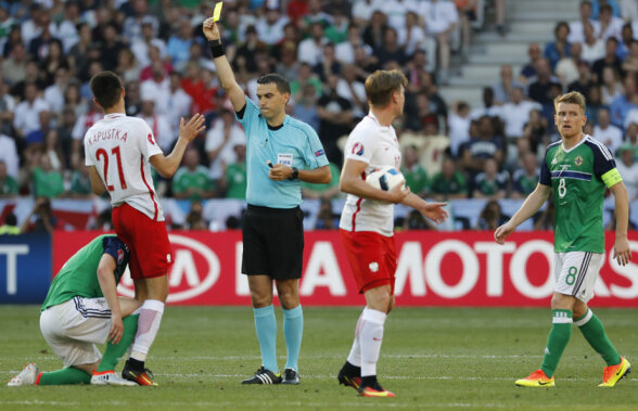 VIDEO Sigur pe Coasta de Azur » Hațegan a avut noroc de-un meci ușor la debutul la Euro: Polonia - Irlanda de Nord 1-0