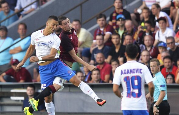 FOTO Fază controversată în prima repriză a meciului Sparta - Steaua » Echipa roș-albastră a cerut penalty