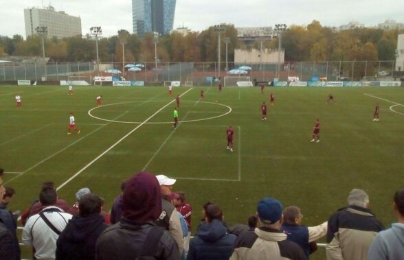 Duel Dinamo - Rapid în Liga a 5-a! 100 de fani au venit pentru a susține cele două echipe