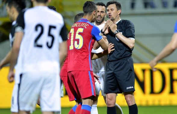 Știm cine va arbitra Steaua - Pandurii » I-a condus pe roș-albaștri de 60 de ori până acum