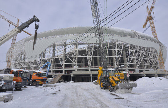 FOTO Lucrările la arena ”Ion Oblemenco” sunt în întârziere, dar Olguța Vasilescu garantează: "Va fi ceva fără precedent!"