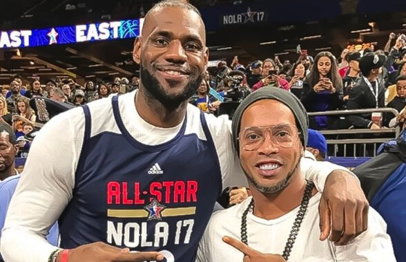 Dinho la All-Star Game » Ronaldinho nu a ratat cel mai spectaculos meci din NBA