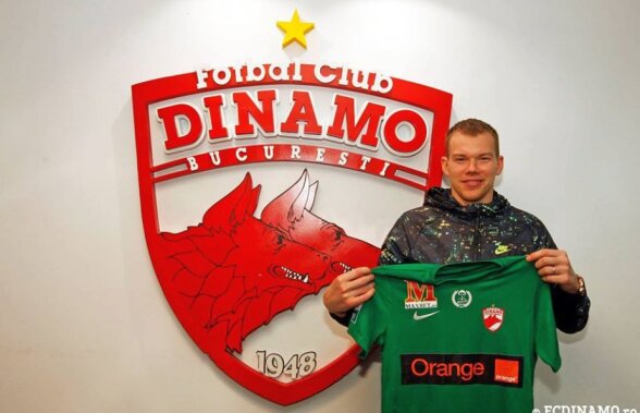 FOTO Dinamo și-a prezentat oficial azi noul portar » S-a alăturat deja lotului