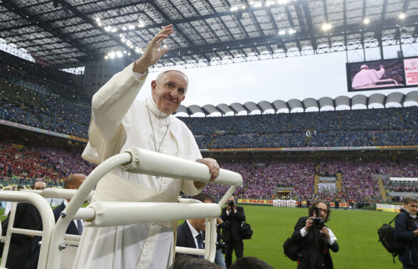 N-a fost meci de Liga Campionilor, dar stadionul a fost ocupat integral » San Siro plin pentru Papa