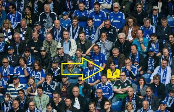 Au găsit-o! Motivul incredibil pentru care femeia se afla în tribuna lui Schalke la meciul cu Dortmund: "Ce să fac?"