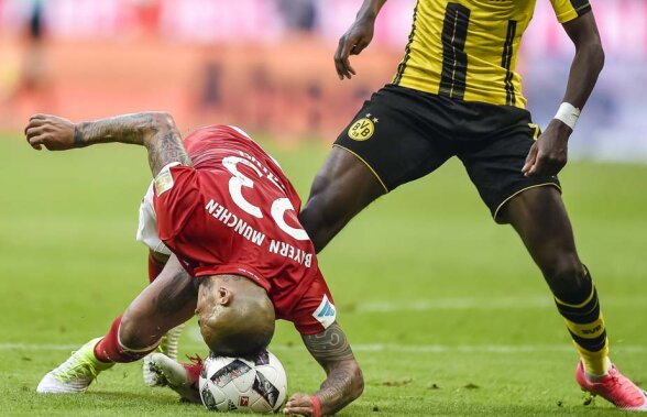 Moment caraghios în meciul Bayern - Dortmund 4-1: a respins cu capul la firul ierbii :)