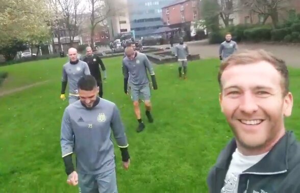 VIDEO Antrenament inedit pentru Stanciu și Chipciu înaintea meciului cu Manchester » Jucătorii au fost filmați fără să știe