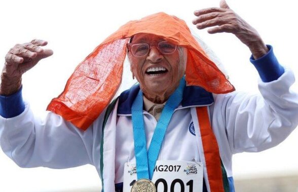 O băbuță de 101 ani a câștigat proba de 100 metri plat! Ce timp a obținut indianca