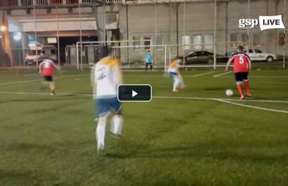VIDEO Cătălin Tolontan, așa cum nu l-ați mai văzut! Assist cu călcâiul în Campionatul Național de Fotbal Corporatist :D