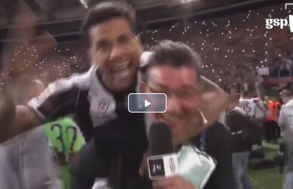 VIDEO Dani Alves e cel mai amuzant fotbalist! Moment GENIAL de după finala Cupei!