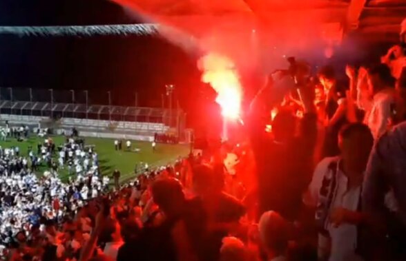 VIDEO Echipa lui Florentin Matei a sărbătorit titlul alături de fani, într-o atmosferă incendiară