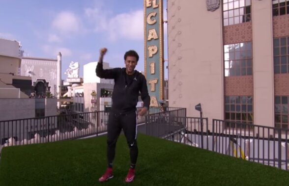 VIDEO Gol de pe acoperiș! Neymar a răspuns provocării unui show TV și a făcut senzație!