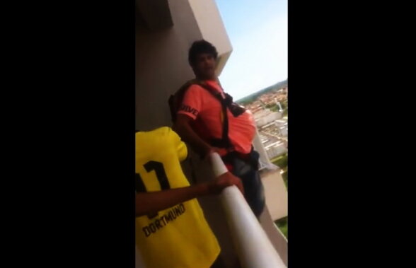 VIDEO S-a aruncat de pe balcon cu o paraşută cumpărată de pe internet. Ce a urmat te va înfiora