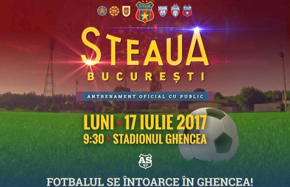Galeria roș-albaștrilor anunță spectacol la antrenamentul celor de la CSA Steaua de luni