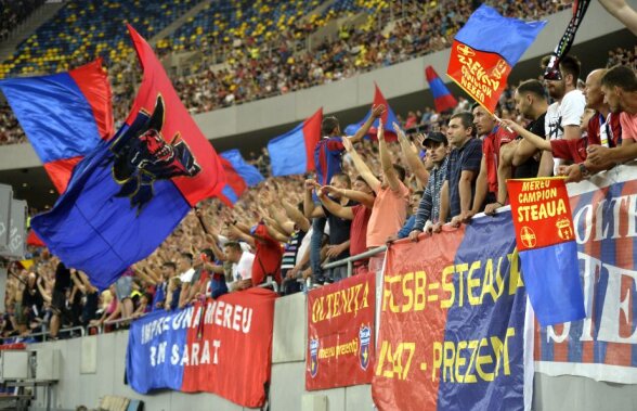 GALERIE FOTO Atmosferă spectaculoasă la FCSB - Viktoria Plzen » "Asta e singura Steaua din fotbalul românesc!" » Câți fani au venit la meci