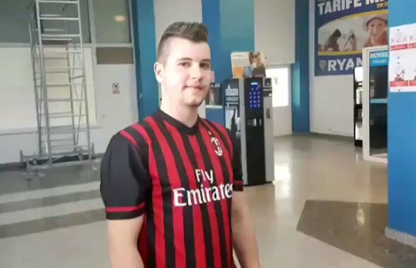 VIDEO Corespondență de la Craiova » Italienii de la AC Milan ajung cu 4 ore mai târziu! Un fan îi așteaptă deja la aeroport