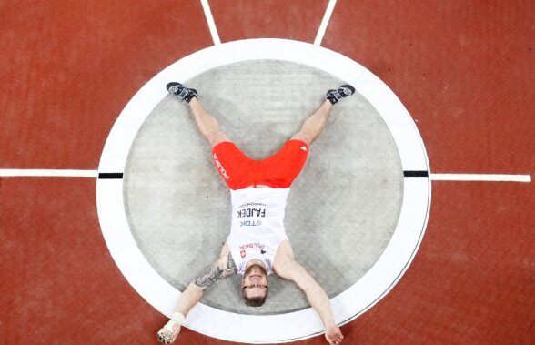 Revanșa de la Londra Polonezul Pawel Fajdek a câștigat pentru a treia oară la rând titlul la aruncarea ciocanului, record absolut