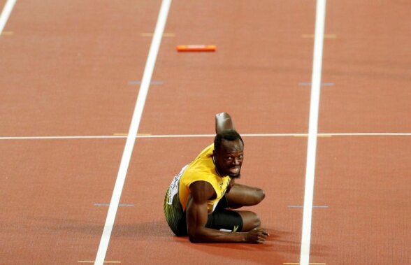 Retragere nedorită pentru Usain Bolt: A căzut la ultima cursă, în timpul sprintului spre o nouă medalie