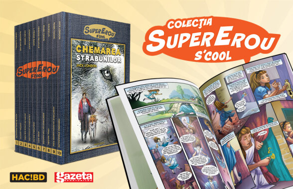 Citeste mult, citește cool! Din 29 august Gazeta Sporturilor iti aduce Colecția SuperErou S’Cool! 10 romane grafice pentru copii! 