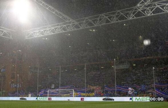 Meci amânat în Italia din cauza vremii » Echipa unui român din Serie A nu va juca în weekend