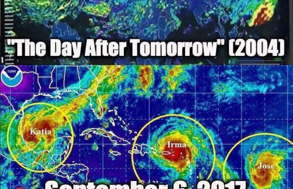 FOTO APOCALIPTIC! Ați văzut filmul "The Day After Tommorow"? Specialiștii în uragane anunță că se întâmplă acum: "E prima dată în istorie"