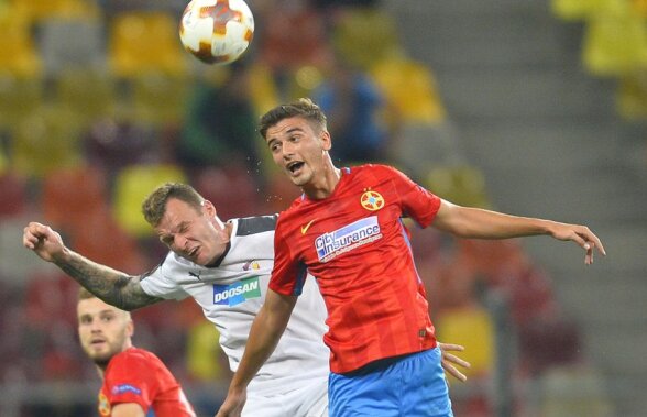 FCSB - Plzen » Dragoș Nedelcu: ”Încep să cresc de la meci la meci, mă bucur că pot juca alături de Pintilii”