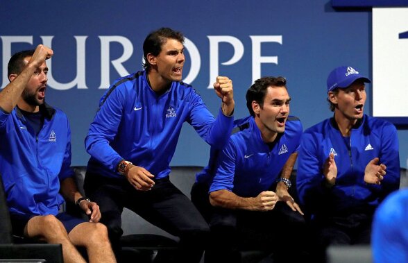 FOTO+VIDEO Nadal, Sascha Zverev și Thiem au deschis festivalul tenisului de la Praga » Echipa Europei conduce după prima zi + Federer și Nadal, echipă la dublu în ziua doua