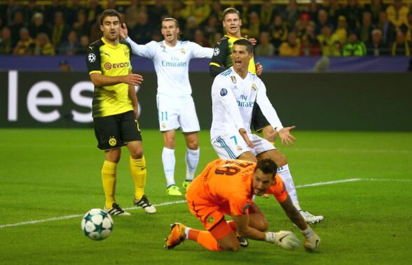 VIDEO Două momente de necrezut de la Dortmund - Real » Motivul "absolut ridicol" pentru care a luat galben Modrici + Gestul lui Ronaldo: "Gata, vine sfârșitul lumii!"