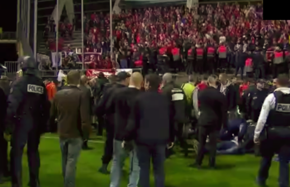 UPDATE VIDEO + FOTO Incident grav în Ligue 1! Meci suspendat + bilanțul răniților