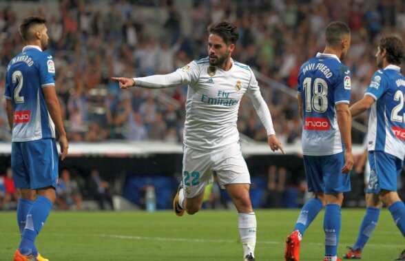 FOTO + VIDEO "Dubla" lui Isco îi aduce Realului o victorie lejeră în fața lui Espanyol, 2-0 » Madrilenii sunt la șapte puncte în spatele Barcelonei