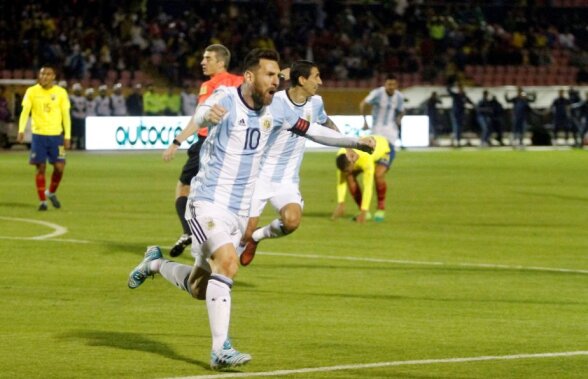 VIDEO și FOTO » Ecuador - Argentina 1-3 » MESSI, MESSI, MESSI! Hattrick-ul superstarului duce "pumele" în Rusia, la CM 2018! Cifre fabuloase la națională pentru căpitan