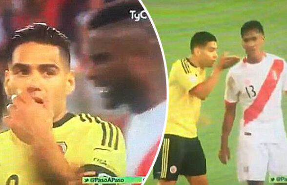 VIDEO Falcao, acuzat de blat după Peru - Columbia 1-1 » Atacantul le-ar fi sugerat adversarilor să o lase mai moale pe finalul meciului!