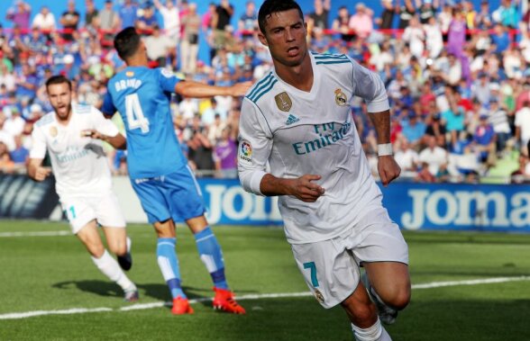 FOTO + VIDEO Ronaldo o salvează pe Real de un nou pas greșit » Madrilenii au câștigat cu emoții pe terenul lui Getafe