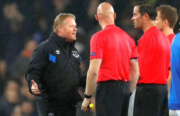 Răspunsul genial dat de arbitrul olandez după atacul compatriotului Ronald Koeman, managerul lui Everton