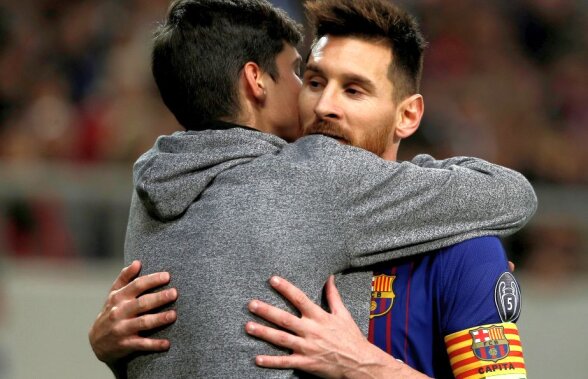 FOTO Faza serii vine din Grecia: un fan a pătruns pe teren şi l-a pupat pe Messi » Cum a reacţionat argentinianul 